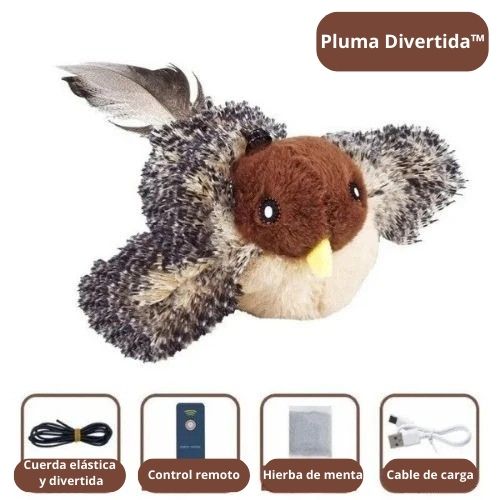 Pluma Divertida™ - Juguete Interactivo para Gatos